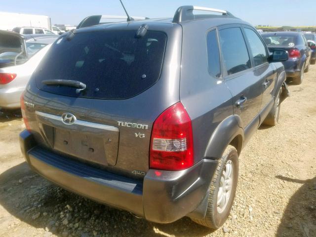 KM8JM72DX7U687360 - 2007 HYUNDAI TUCSON GL SILVER photo 4