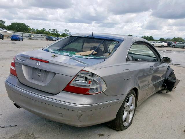 WDBTJ65JX5F144432 - 2005 MERCEDES-BENZ CLK 320C SILVER photo 4