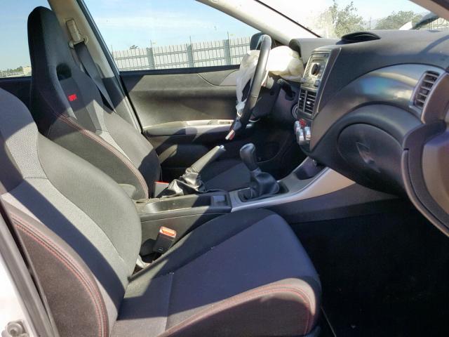 JF1GH76689G821305 - 2009 SUBARU IMPREZA WR GRAY photo 5