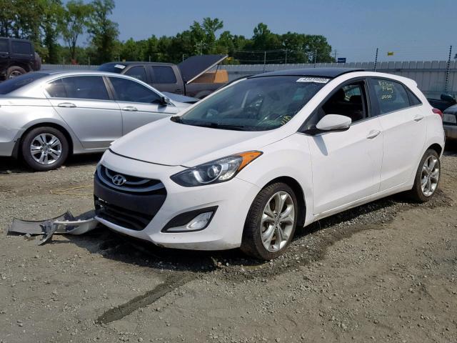 KMHD35LH7EU186283 - 2014 HYUNDAI ELANTRA GT WHITE photo 2