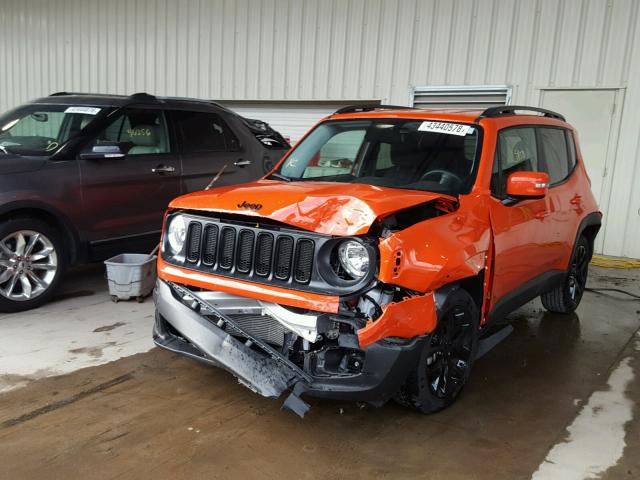 ZACCJABB3HPG29272 - 2017 JEEP RENEGADE L ORANGE photo 2