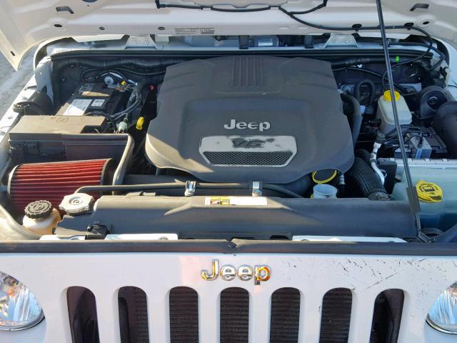 1C4AJWAGXEL151188 - 2014 JEEP WRANGLER S WHITE photo 7