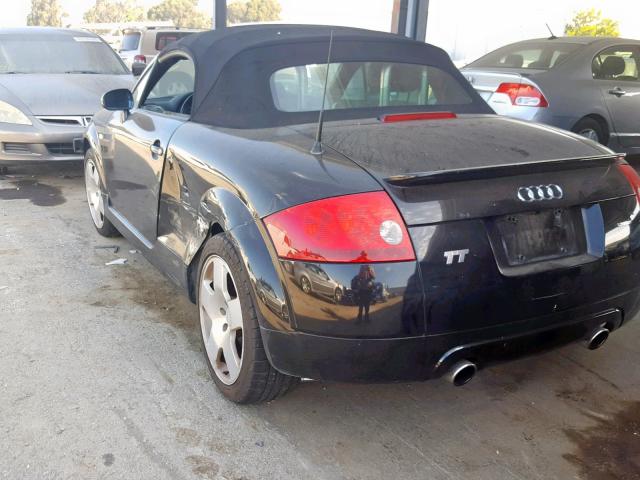 TRUUT28N011038379 - 2001 AUDI TT QUATTRO BLACK photo 3