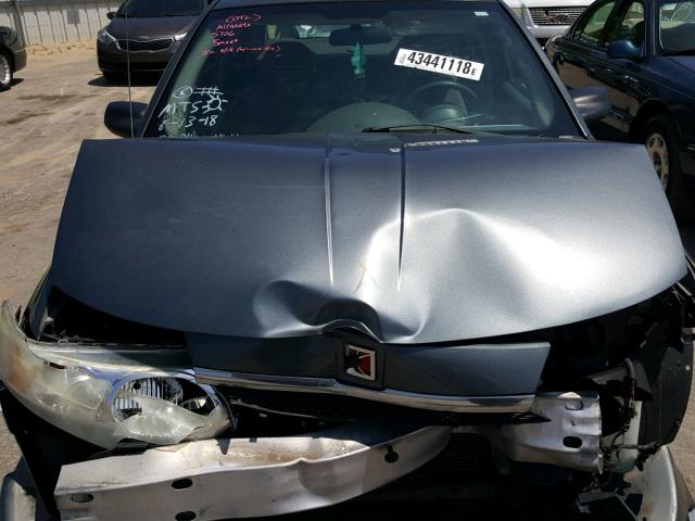 1G8AJ52F24Z222454 - 2004 SATURN ION LEVEL SILVER photo 7