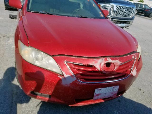 4T1BE46K57U061949 - 2007 TOYOTA CAMRY NEW RED photo 9