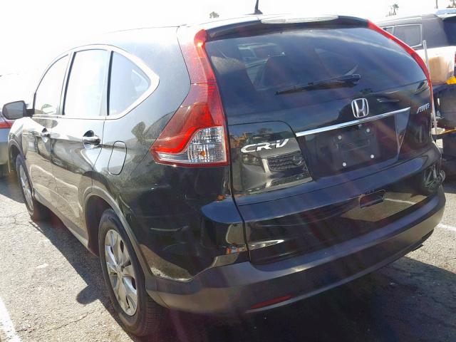 5J6RM4H79CL026744 - 2012 HONDA CR-V EXL BLACK photo 3