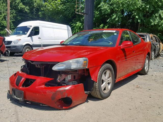 2G2WP552971170776 - 2007 PONTIAC GRAND PRIX RED photo 2