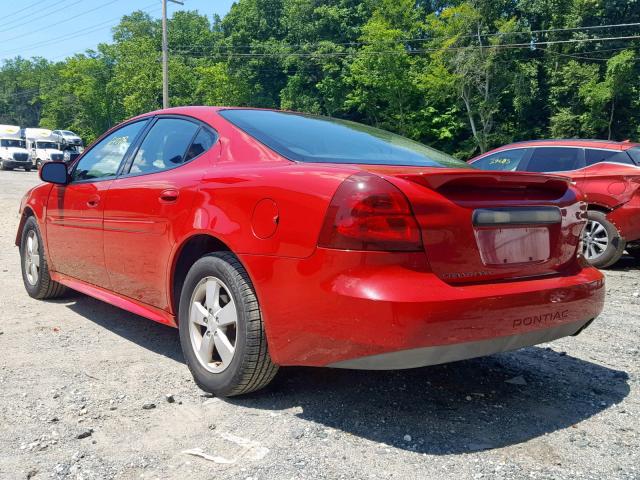 2G2WP552971170776 - 2007 PONTIAC GRAND PRIX RED photo 3