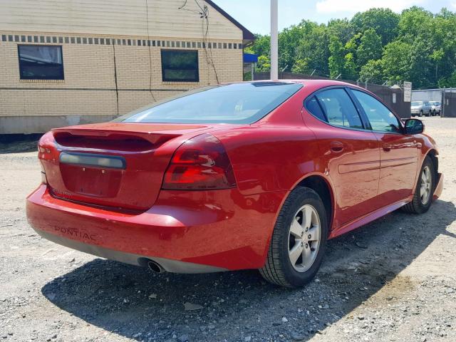2G2WP552971170776 - 2007 PONTIAC GRAND PRIX RED photo 4