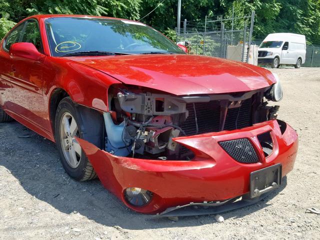 2G2WP552971170776 - 2007 PONTIAC GRAND PRIX RED photo 9