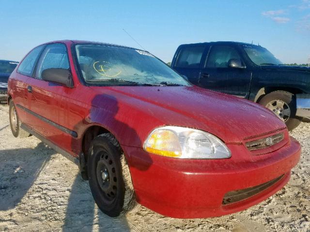 2HGEJ6421VH106933 - 1997 HONDA CIVIC CX RED photo 1