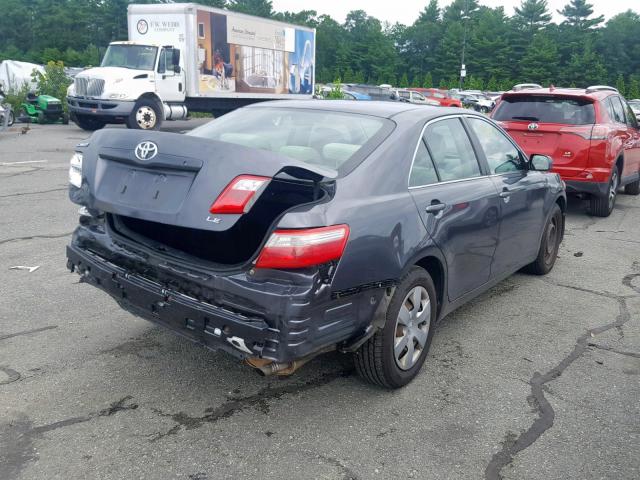 4T4BE46K09R086251 - 2009 TOYOTA CAMRY BASE GRAY photo 4