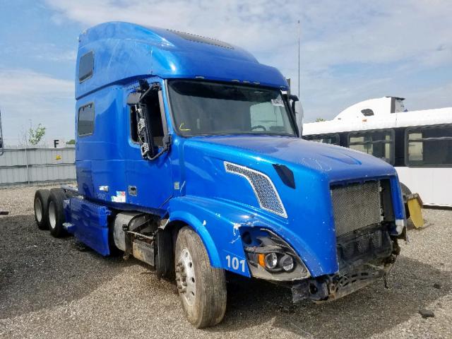 4V4NC9EJ1FN183900 - 2015 VOLVO VN VNL BLUE photo 1