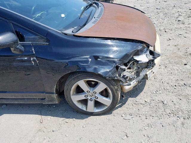 19XFA1F61AE008514 - 2010 HONDA CIVIC LX-S შავი ფოტო 9