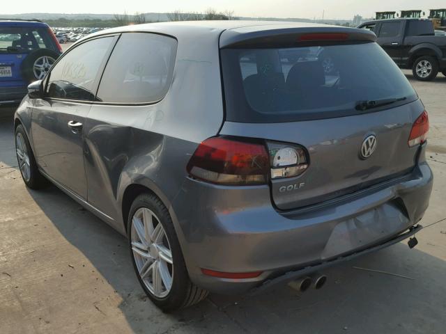 WVWBA7AJ1BW094587 - 2011 VOLKSWAGEN GOLF 灰色 照片 3