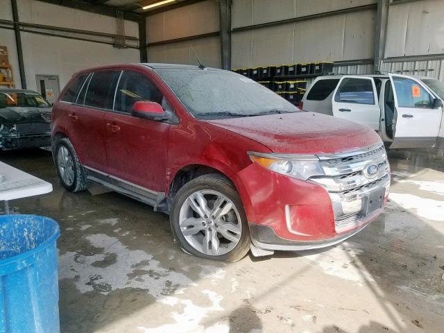 2FMDK3J94CBA12404 - 2012 FORD EDGE SEL RED photo 1