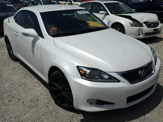 JTHFF2C24B2518720 - 2011 LEXUS IS 250 WHITE photo 1