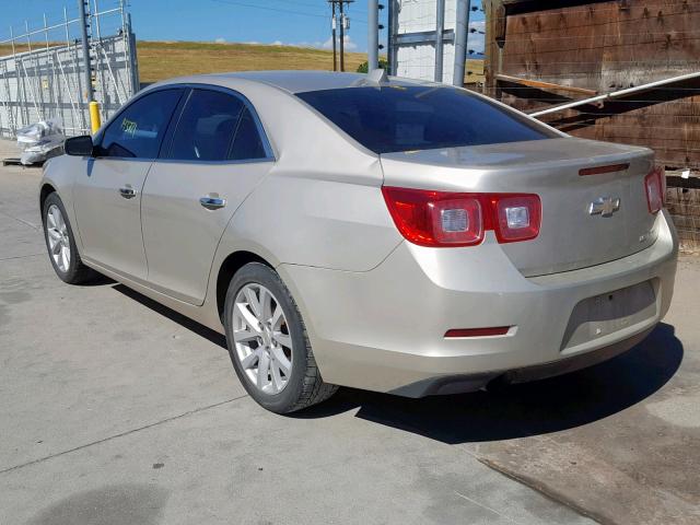 1G11H5SA7DF296663 - 2013 CHEVROLET MALIBU LTZ ოქროსფერი ფოტო 3