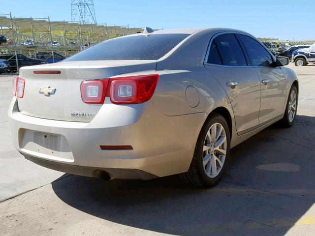 1G11H5SA7DF296663 - 2013 CHEVROLET MALIBU LTZ ოქროსფერი ფოტო 4