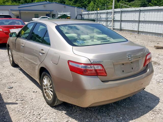 4T1BE46K37U565738 - 2007 TOYOTA CAMRY NEW GOLD photo 3