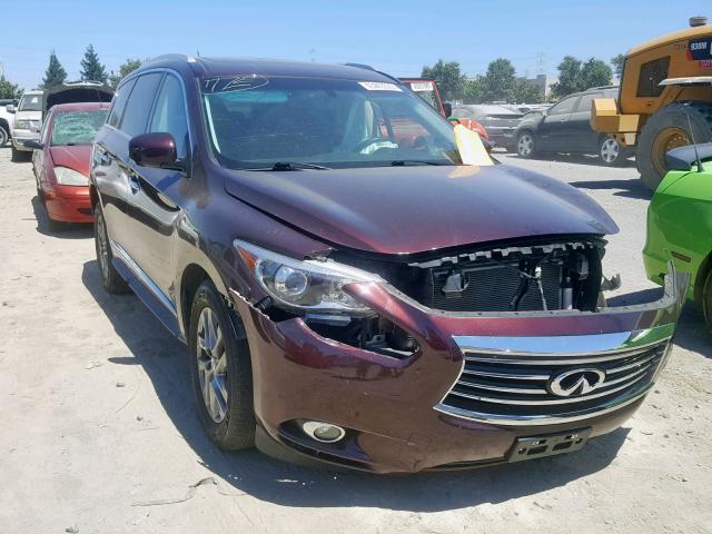 5N1AL0MN8DC308292 - 2013 INFINITI JX35 PURPLE photo 1