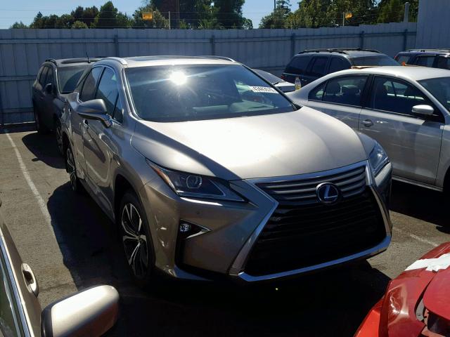 2T2BGMCA2HC019713 - 2017 LEXUS RX 450H SILVER photo 1