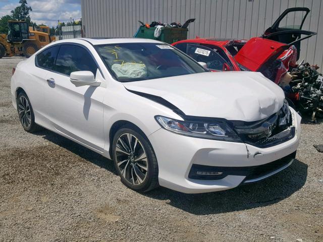 1HGCT1B89GA000128 - 2016 HONDA ACCORD EXL WHITE photo 1