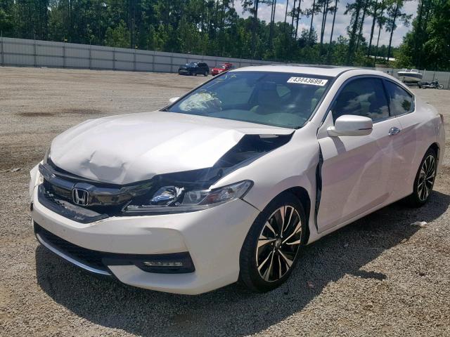 1HGCT1B89GA000128 - 2016 HONDA ACCORD EXL WHITE photo 2