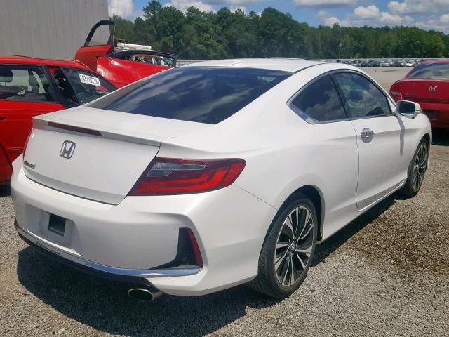 1HGCT1B89GA000128 - 2016 HONDA ACCORD EXL WHITE photo 4