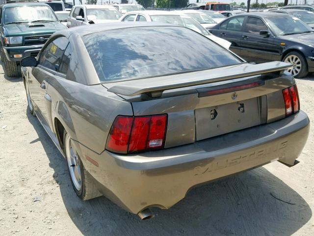 1FAFP42X21F219876 - 2001 FORD MUSTANG GT GOLD photo 3