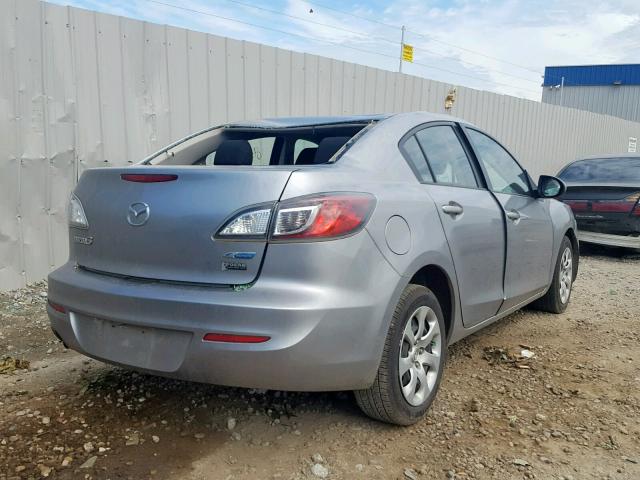 JM1BL1U74D1829103 - 2013 MAZDA 3 I SILVER photo 4