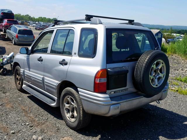 2CNBE634716913631 - 2001 CHEVROLET TRACKER LT SILVER photo 3