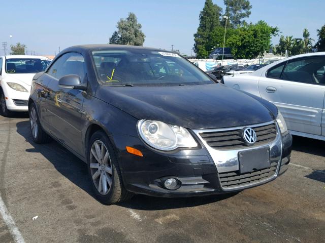 WVWFA71F77V028233 - 2007 VOLKSWAGEN EOS 2.0T L BLACK photo 1