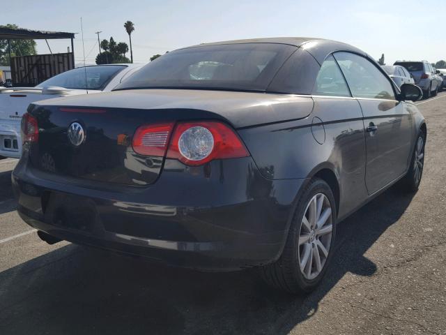 WVWFA71F77V028233 - 2007 VOLKSWAGEN EOS 2.0T L BLACK photo 4