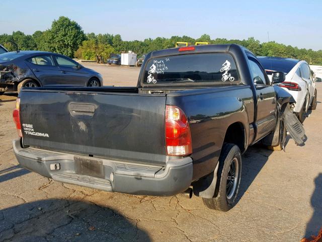 5TENX22NX6Z306086 - 2006 TOYOTA TACOMA BLACK photo 4