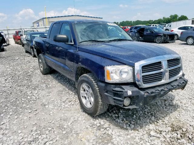 1D7HW48N76S718088 - 2006 DODGE DAKOTA QUA BLUE photo 1