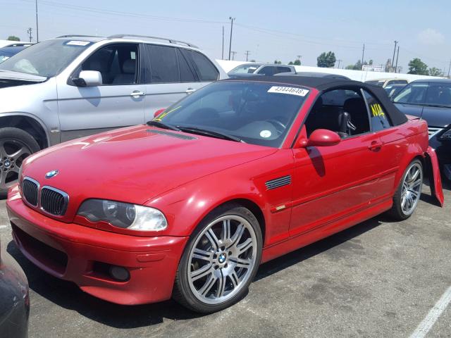 WBSBR93442EX23267 - 2002 BMW M3 RED photo 2