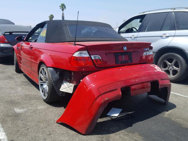 WBSBR93442EX23267 - 2002 BMW M3 RED photo 3