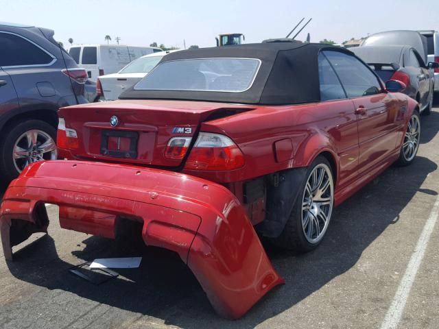 WBSBR93442EX23267 - 2002 BMW M3 RED photo 4