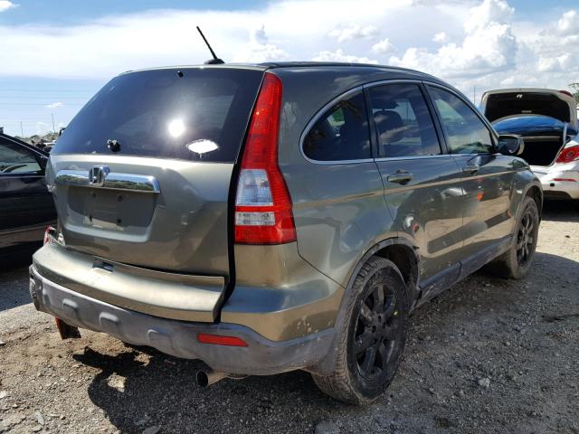 JHLRE38747C030707 - 2007 HONDA CR-V EXL GREEN photo 4