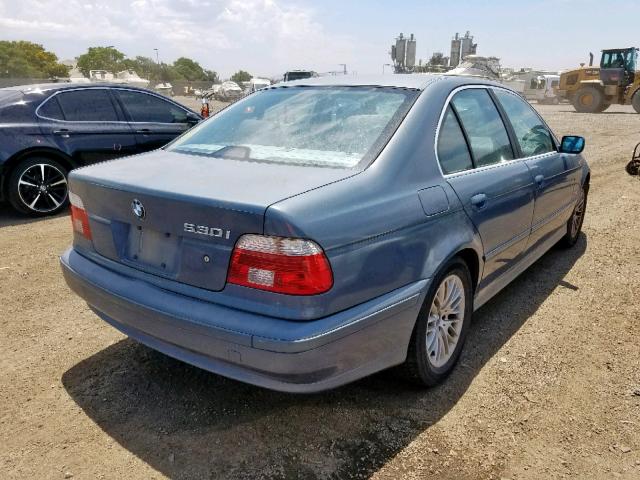 WBADT63423CK35607 - 2003 BMW 530 I AUTO BLUE photo 4