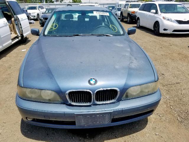 WBADT63423CK35607 - 2003 BMW 530 I AUTO BLUE photo 9