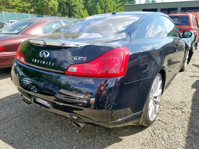 JNKCV64E68M108813 - 2008 INFINITI G37 BASE BLACK photo 4