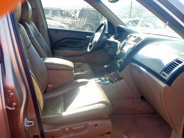 2HNYD18636H510153 - 2006 ACURA MDX TOURIN GOLD photo 5