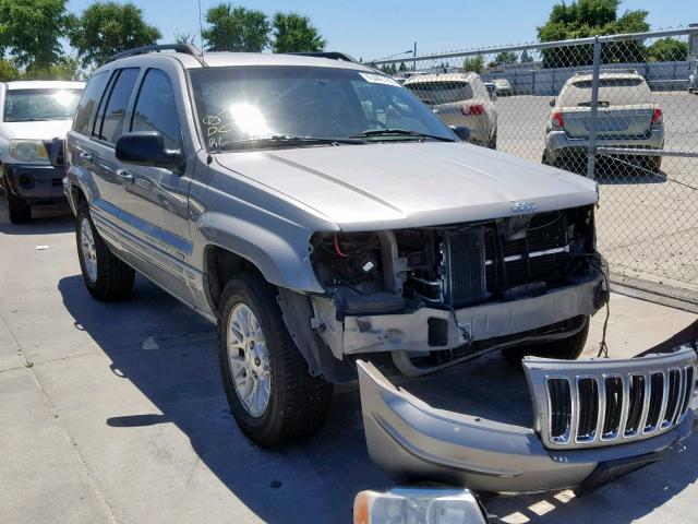 1J8GW58N42C207771 - 2002 JEEP GRAND CHER GRAY photo 1