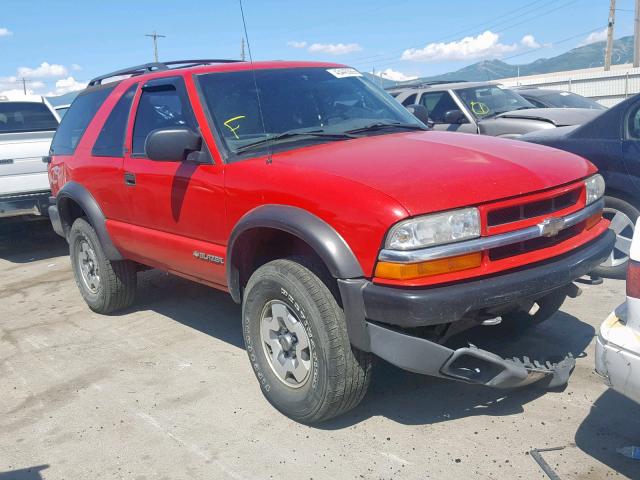 1GNCT18W92K169077 - 2002 CHEVROLET BLAZER RED photo 1