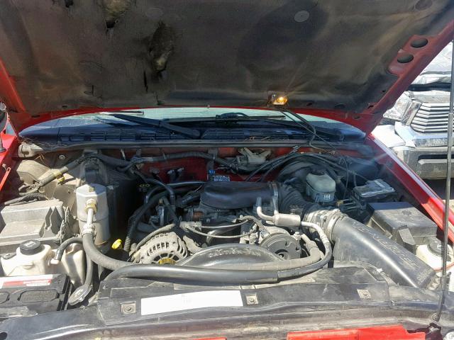 1GNCT18W92K169077 - 2002 CHEVROLET BLAZER RED photo 7