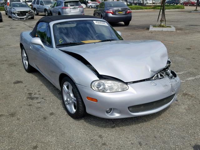 JM1NB353840400849 - 2004 MAZDA MX-5 MIATA SILVER photo 1