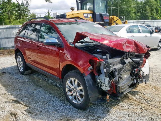 2FMDK3JC6DBE23073 - 2013 FORD EDGE SEL RED photo 1