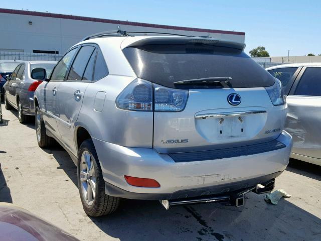 JTJGW31U982851226 - 2008 LEXUS RX 400H SILVER photo 3